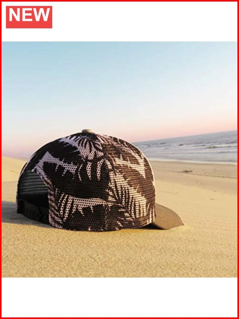 Floral Trucker Baseball Cap - Breathable Cotton Snapback with Love Heart Logo